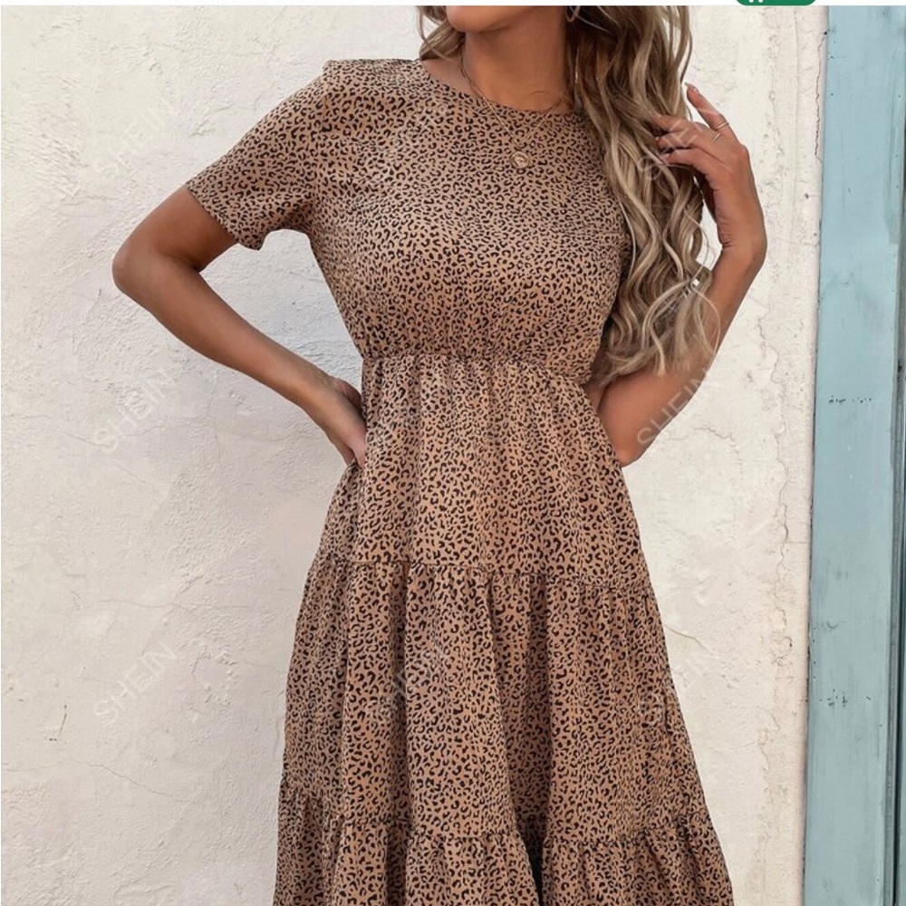 MIDI flare dress from SHEIN